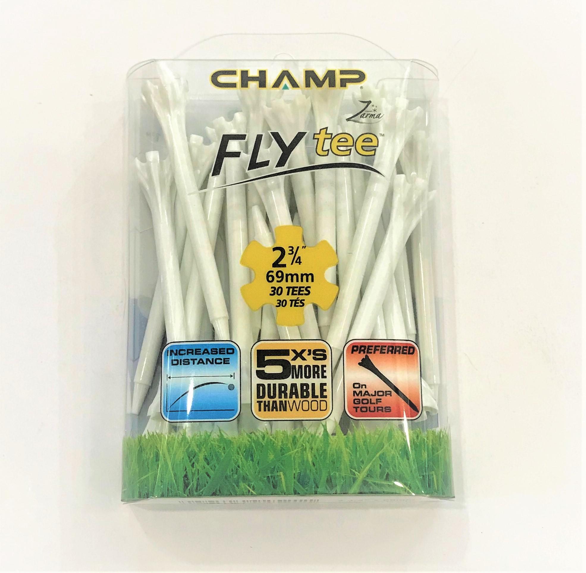 Champ Fly Tee Golf 2-3/4" 30P Pack (White)-92521