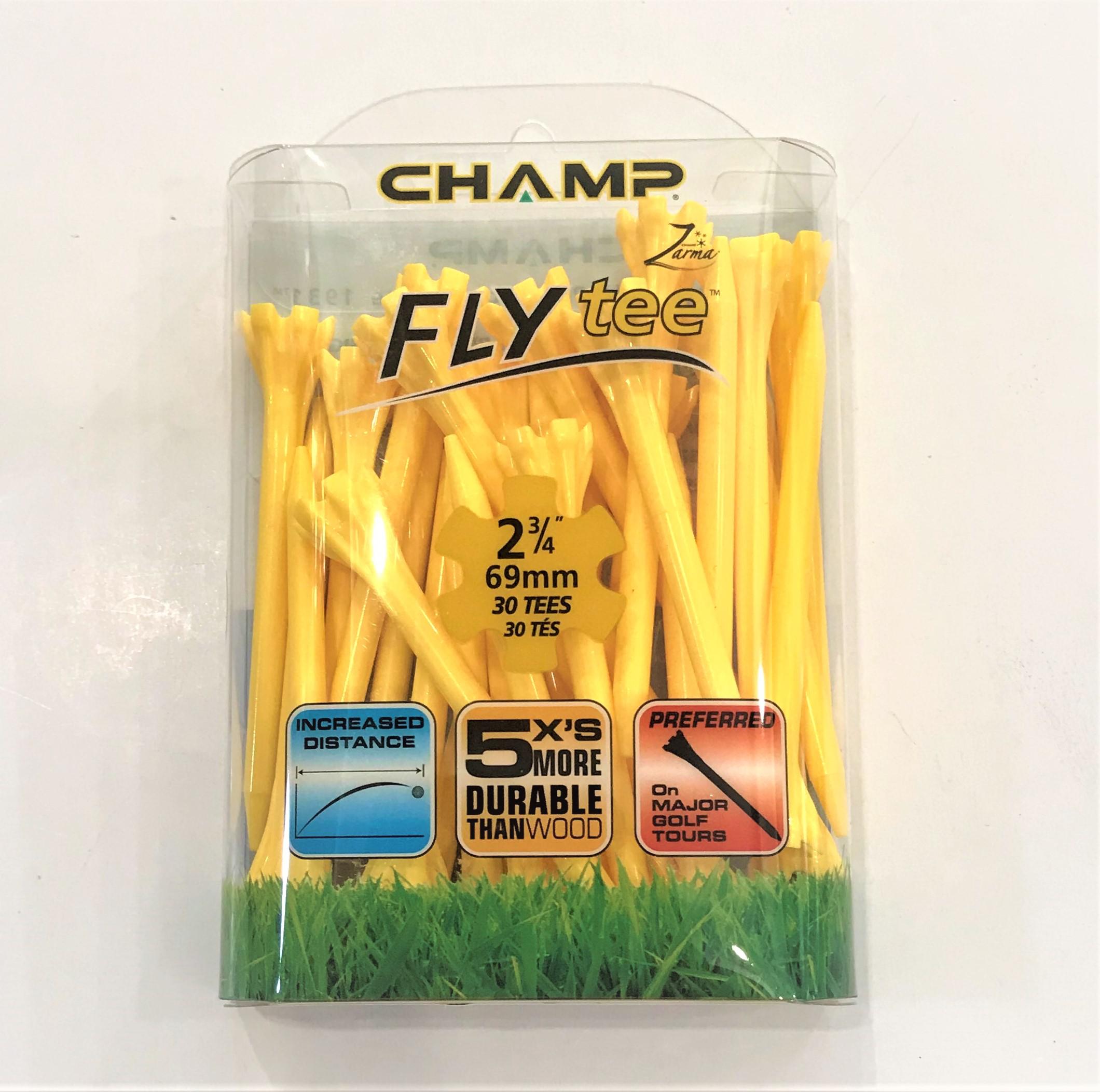Champ Fly Tee Golf 2-3/4" 30P Pack (Yellow)-92522
