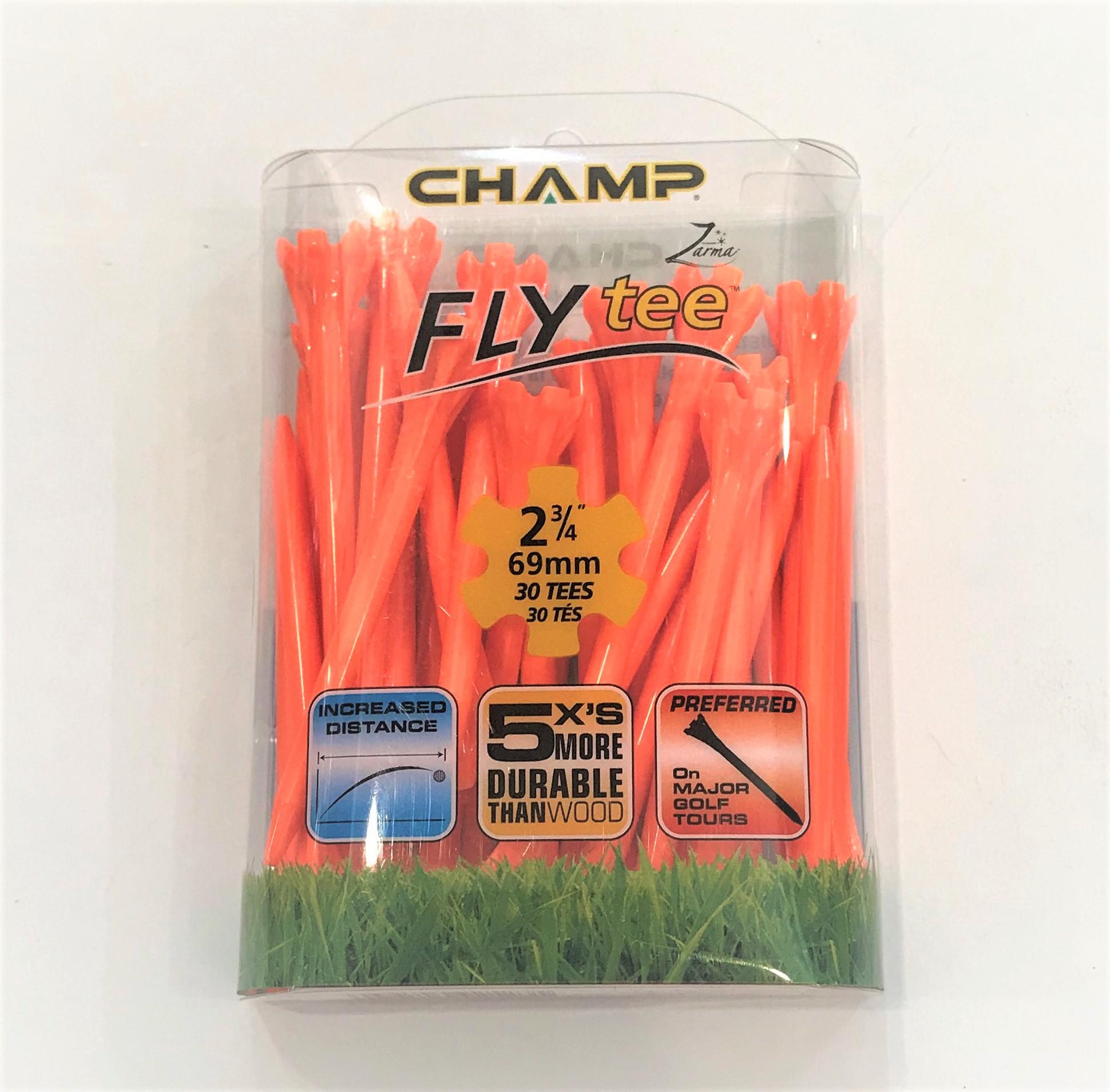 Champ Fly Tee Golf 2-3/4" 30P Pack (Orange) - 92523