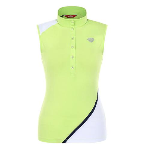 Áo golf nữ ba lỗ có cổ Fantom 22182TL171 GR/NEON