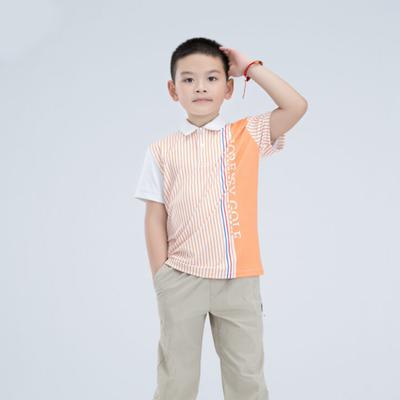 Áo golf trẻ em nam ngắn tay Noressy Orange